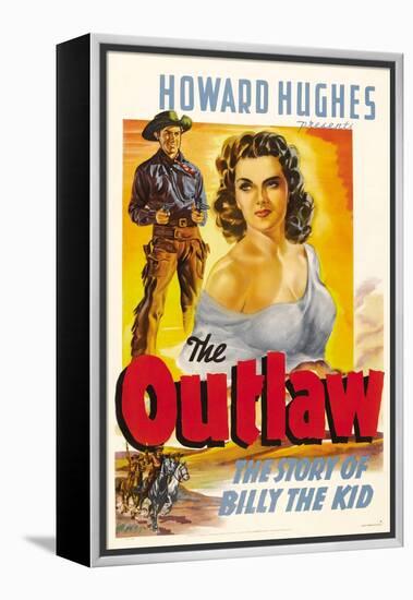 The Outlaw, Jack Buetel, Jane Russell, 1943-null-Framed Stretched Canvas