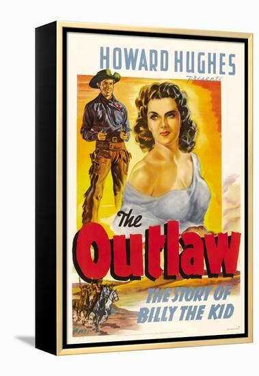 The Outlaw, Jack Buetel, Jane Russell, 1943-null-Framed Stretched Canvas