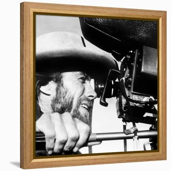 The Outlaw Josey Wales, Actor-Director Clint Eastwood, on Set, 1976-null-Framed Stretched Canvas