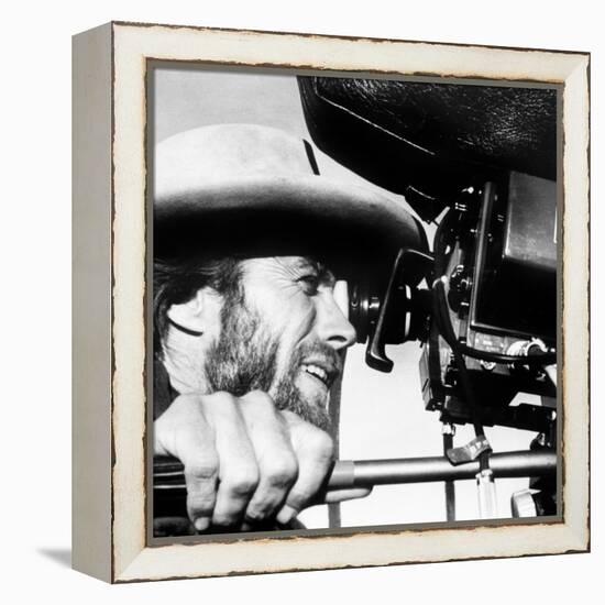 The Outlaw Josey Wales, Actor-Director Clint Eastwood, on Set, 1976-null-Framed Stretched Canvas