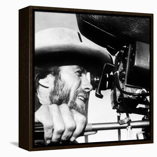 The Outlaw Josey Wales, Actor-Director Clint Eastwood, on Set, 1976-null-Framed Stretched Canvas