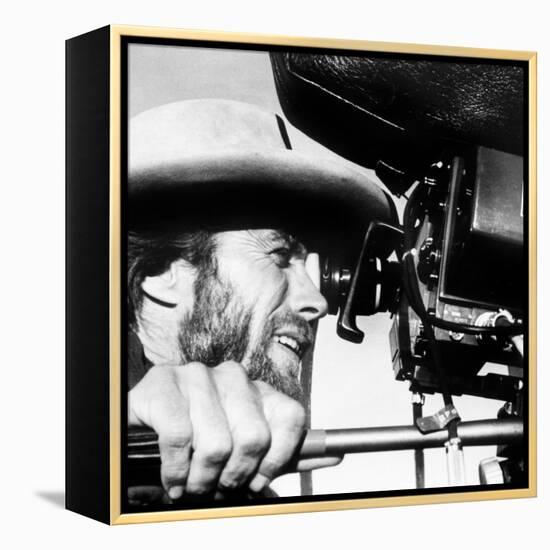 The Outlaw Josey Wales, Actor-Director Clint Eastwood, on Set, 1976-null-Framed Stretched Canvas