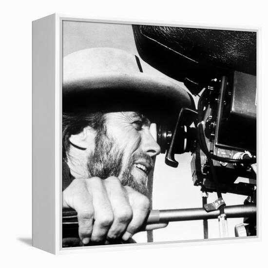 The Outlaw Josey Wales, Actor-Director Clint Eastwood, on Set, 1976-null-Framed Stretched Canvas