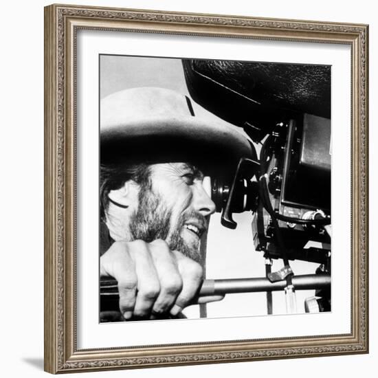 The Outlaw Josey Wales, Actor-Director Clint Eastwood, on Set, 1976-null-Framed Photo