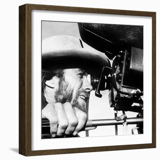 The Outlaw Josey Wales, Actor-Director Clint Eastwood, on Set, 1976-null-Framed Photo