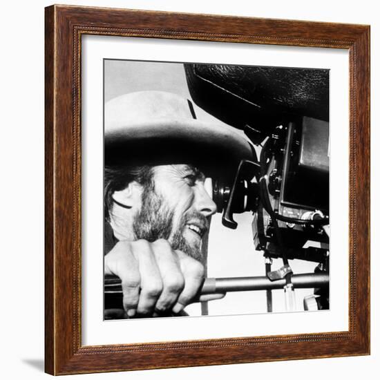 The Outlaw Josey Wales, Actor-Director Clint Eastwood, on Set, 1976-null-Framed Photo