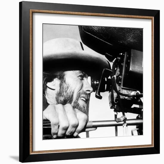 The Outlaw Josey Wales, Actor-Director Clint Eastwood, on Set, 1976-null-Framed Photo