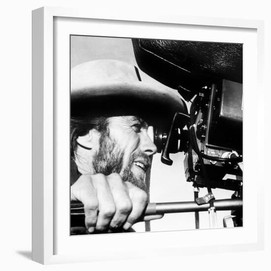 The Outlaw Josey Wales, Actor-Director Clint Eastwood, on Set, 1976-null-Framed Photo