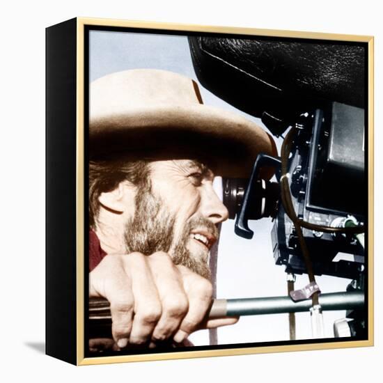 THE OUTLAW JOSEY WALES, actor-director Clint Eastwood, on set, 1976-null-Framed Stretched Canvas