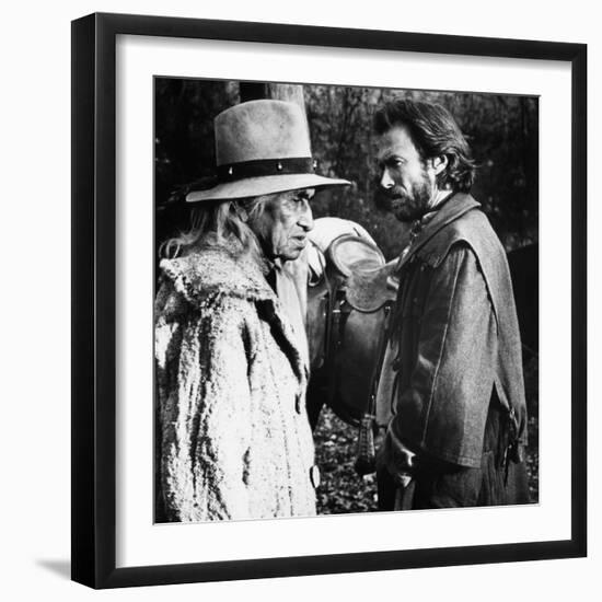 The Outlaw Josey Wales, Chief Dan George, Clint Eastwood, 1976-null-Framed Premium Photographic Print