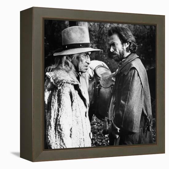 The Outlaw Josey Wales, Chief Dan George, Clint Eastwood, 1976-null-Framed Stretched Canvas