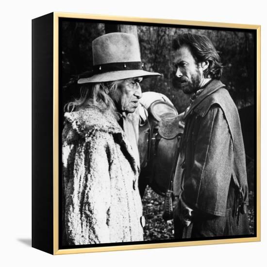 The Outlaw Josey Wales, Chief Dan George, Clint Eastwood, 1976-null-Framed Stretched Canvas