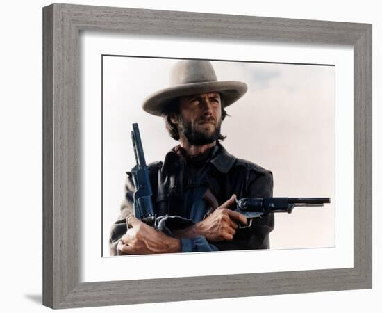 The Outlaw Josey Wales, Clint Eastwood, 1976-null-Framed Premium Photographic Print