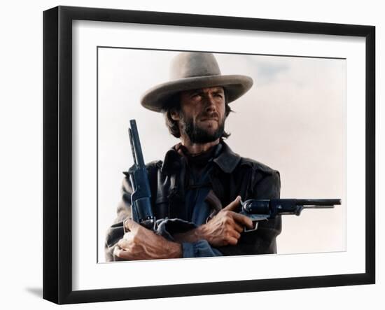 The Outlaw Josey Wales, Clint Eastwood, 1976-null-Framed Premium Photographic Print