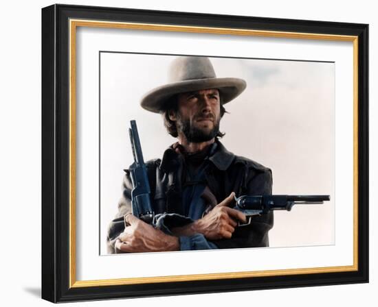 The Outlaw Josey Wales, Clint Eastwood, 1976-null-Framed Premium Photographic Print