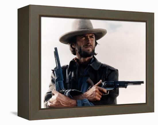 The Outlaw Josey Wales, Clint Eastwood, 1976-null-Framed Stretched Canvas