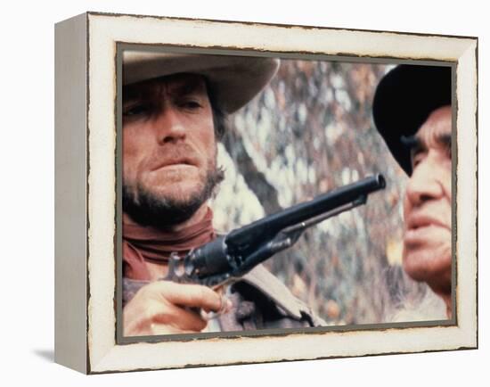 The Outlaw Josey Wales, Clint Eastwood, Chief Dan George, 1976-null-Framed Stretched Canvas