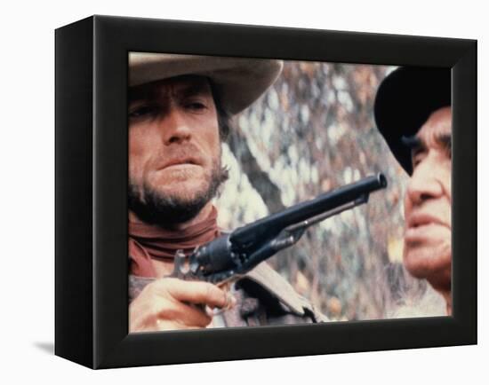 The Outlaw Josey Wales, Clint Eastwood, Chief Dan George, 1976-null-Framed Stretched Canvas