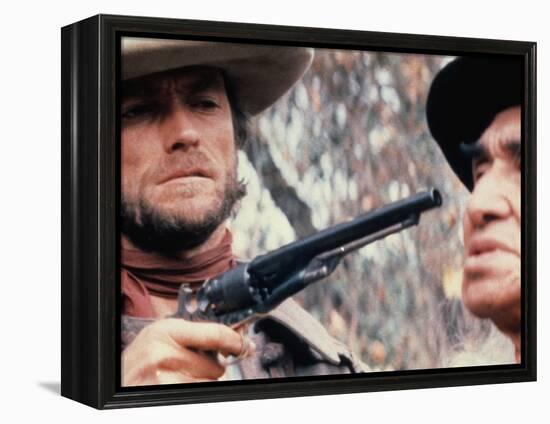 The Outlaw Josey Wales, Clint Eastwood, Chief Dan George, 1976-null-Framed Stretched Canvas