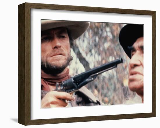 The Outlaw Josey Wales, Clint Eastwood, Chief Dan George, 1976-null-Framed Photo