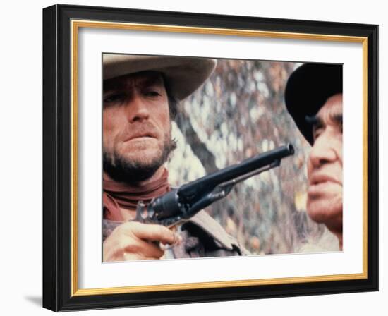 The Outlaw Josey Wales, Clint Eastwood, Chief Dan George, 1976-null-Framed Photo