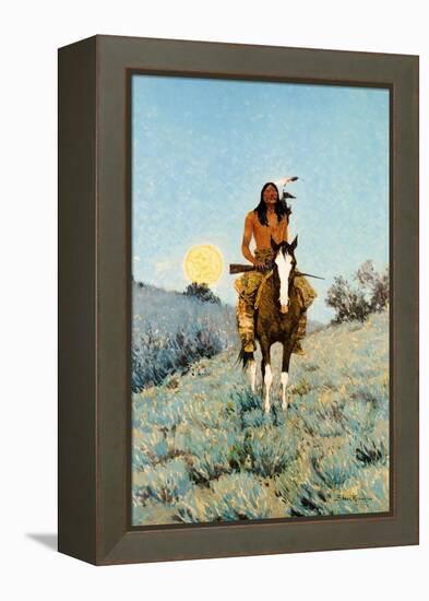 The Outlier 1909-Frederic Sackrider Remington-Framed Stretched Canvas