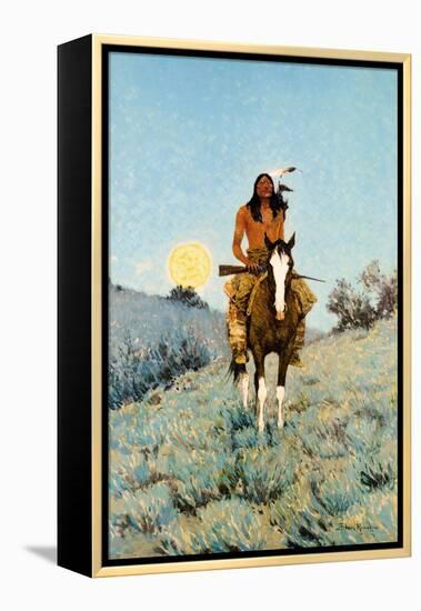 The Outlier 1909-Frederic Sackrider Remington-Framed Stretched Canvas