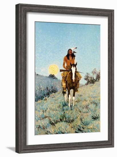 The Outlier 1909-Frederic Sackrider Remington-Framed Art Print