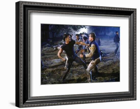 THE OUTSIDERS, 1982 directed by FRANCIS FORD COPPOLA Patrick Swayze (photo)-null-Framed Photo