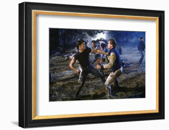 THE OUTSIDERS, 1982 directed by FRANCIS FORD COPPOLA Patrick Swayze (photo)-null-Framed Photo