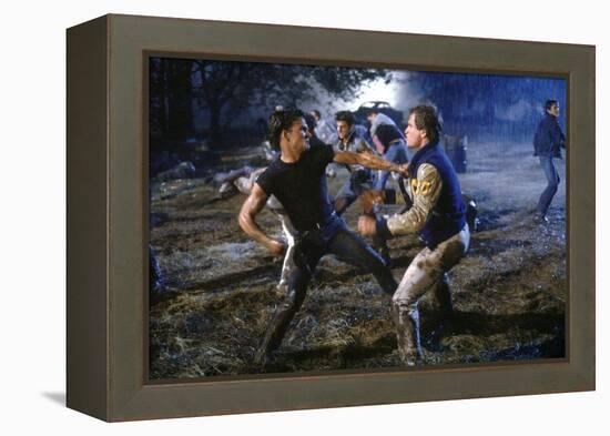 THE OUTSIDERS, 1982 directed by FRANCIS FORD COPPOLA Patrick Swayze (photo)-null-Framed Stretched Canvas