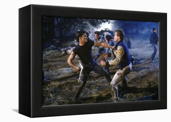 THE OUTSIDERS, 1982 directed by FRANCIS FORD COPPOLA Patrick Swayze (photo)-null-Framed Stretched Canvas