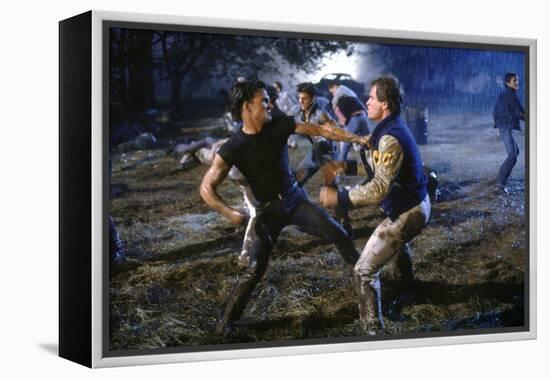 THE OUTSIDERS, 1982 directed by FRANCIS FORD COPPOLA Patrick Swayze (photo)-null-Framed Stretched Canvas