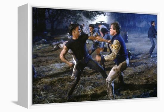 THE OUTSIDERS, 1982 directed by FRANCIS FORD COPPOLA Patrick Swayze (photo)-null-Framed Stretched Canvas