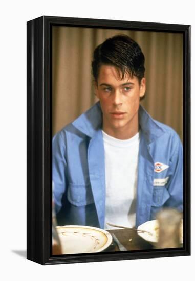 THE OUTSIDERS, 1982 directed by FRANCIS FORD COPPOLA Rob Lowe (photo)-null-Framed Stretched Canvas