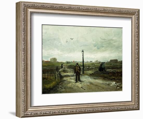 The Outskirts at Paris-Vincent van Gogh-Framed Giclee Print