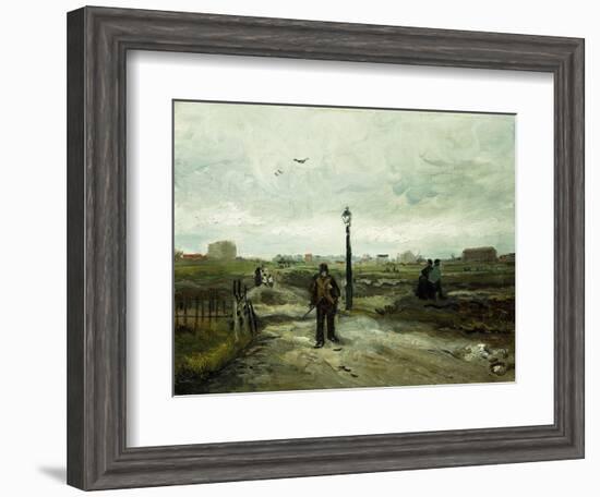 The Outskirts at Paris-Vincent van Gogh-Framed Giclee Print