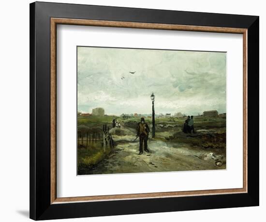 The Outskirts at Paris-Vincent van Gogh-Framed Giclee Print