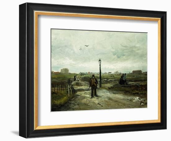 The Outskirts at Paris-Vincent van Gogh-Framed Giclee Print