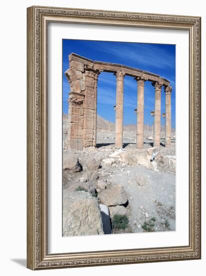The Oval Piazza, Palmyra, Syria-Vivienne Sharp-Framed Photographic Print