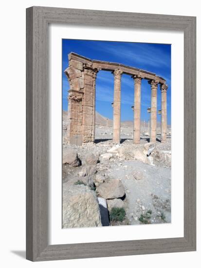 The Oval Piazza, Palmyra, Syria-Vivienne Sharp-Framed Photographic Print