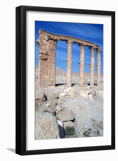 The Oval Piazza, Palmyra, Syria-Vivienne Sharp-Framed Photographic Print