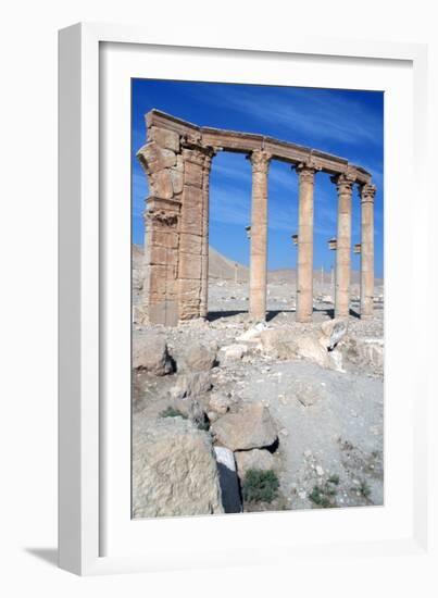 The Oval Piazza, Palmyra, Syria-Vivienne Sharp-Framed Photographic Print