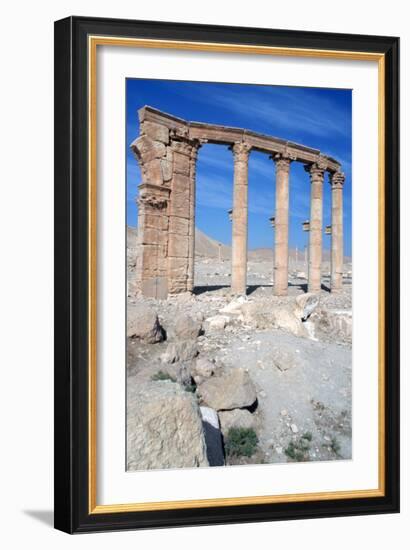 The Oval Piazza, Palmyra, Syria-Vivienne Sharp-Framed Photographic Print