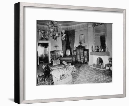 The Oval Sitting-Room at the White House, Washington Dc, USA, 1908-null-Framed Giclee Print