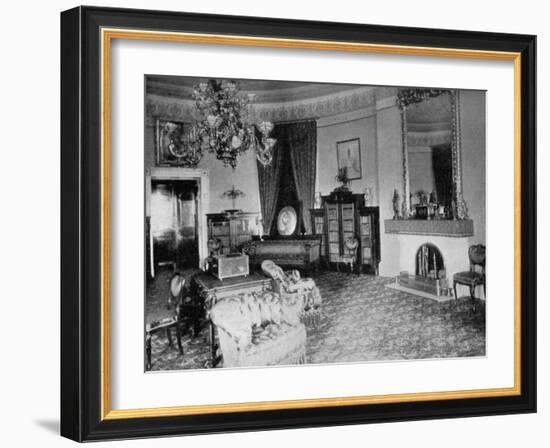 The Oval Sitting-Room at the White House, Washington Dc, USA, 1908-null-Framed Giclee Print