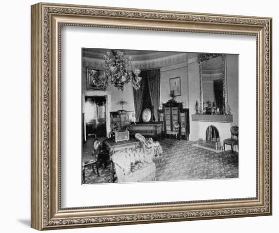 The Oval Sitting-Room at the White House, Washington Dc, USA, 1908-null-Framed Giclee Print