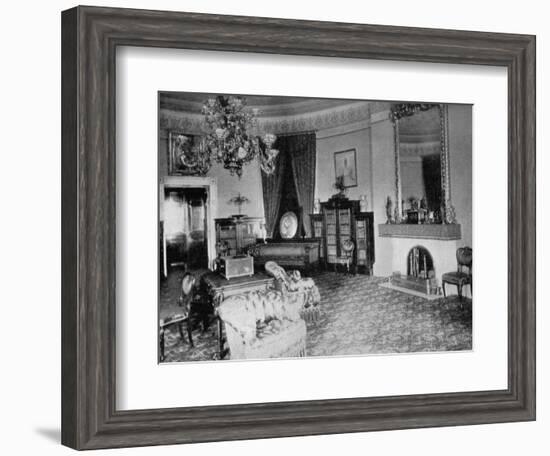 The Oval Sitting-Room at the White House, Washington Dc, USA, 1908-null-Framed Giclee Print