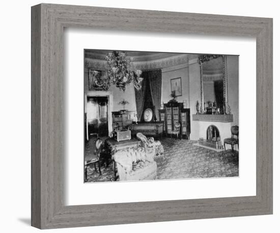 The Oval Sitting-Room at the White House, Washington Dc, USA, 1908-null-Framed Giclee Print