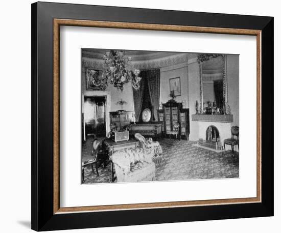 The Oval Sitting-Room at the White House, Washington Dc, USA, 1908--Framed Giclee Print